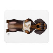 Liebe und Dackel Magnet (Horizontal)