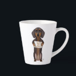 Liebe und Dackel Milchtasse<br><div class="desc">Liebe und Dackel von FabFunky. Enthält eine niedliche Dackel mit einem Schild "Alles was Sie brauchen ist Liebe und Dachshun". | 191436D</div>