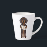 Liebe und Dackel Milchtasse<br><div class="desc">Liebe und Dackel von FabFunky. Enthält eine niedliche Dackel mit einem Schild "Alles was Sie brauchen ist Liebe und Dachshun". | 191436D</div>