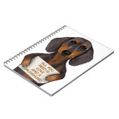 Liebe und Dackel Notizblock (Linke Seite)