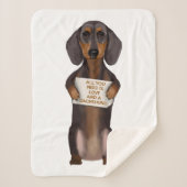 Liebe und Dackel Sherpadecke (Vorderseite)