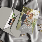 Liebe und Dank 6 Foto Collage Hochzeit Dankeskarte