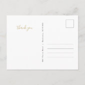 Liebe und Dank Abschluss FotoCollage Postkarte (Rückseite)