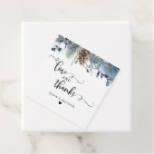 Liebe und Dank an die rustikale Dusty Blue Floral Geschenkanhänger (Beispiel)