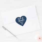 Liebe und Dank an Royal Blue Abschluss Sticker (Umschlag)