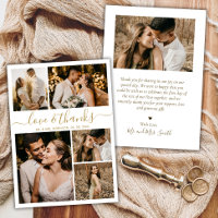 Liebe und Dank an Script Foto Collage Wedding Viel