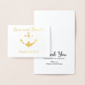 Liebe und Dank Anchor Foil Card Hochzeit Vielen Da Folienkarte (Anzeige)