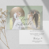 Liebe und Dank Arch Foto Hochzeit Dankeskarte