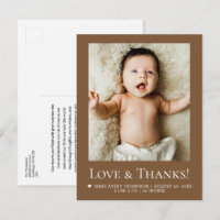 Liebe und Dank Baby-Foto Erde-ton Geburtsstatistik
