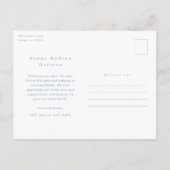 Liebe und Dank Baby Foto Geburtserklärung Postkarte (Rückseite)