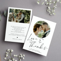 Liebe und Dank bedruckbar 2 Foto Hochzeit