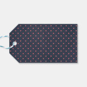 Liebe und Dank Bluish Chalkboard Blumenzwiebeln Geschenkanhänger (Rückseite Horizontal)