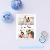 Liebe und Dank Collage Wedding Vielen Dank Flyer (Einzeln)