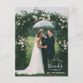 Liebe und Dank Custom Wedding Danke Postkarten (Vorderseite)