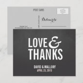 LIEBE UND DANK | DANKE, DASS SIE DIE KARTE POST (Vorne/Hinten)