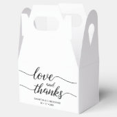 Liebe und Dank Einfach & Elegant Liebe Hochzeit Geschenkschachtel (Geöffnet)