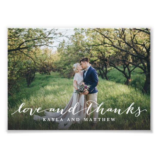 Liebe und dank einfachem Script Vollblut Foto (Vorne)