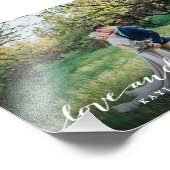 Liebe und dank einfachem Script Vollblut Foto (Ecke)