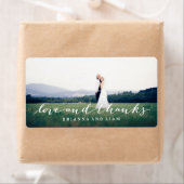 Liebe und dank einfachem Script Vollblut Foto (Insitu)