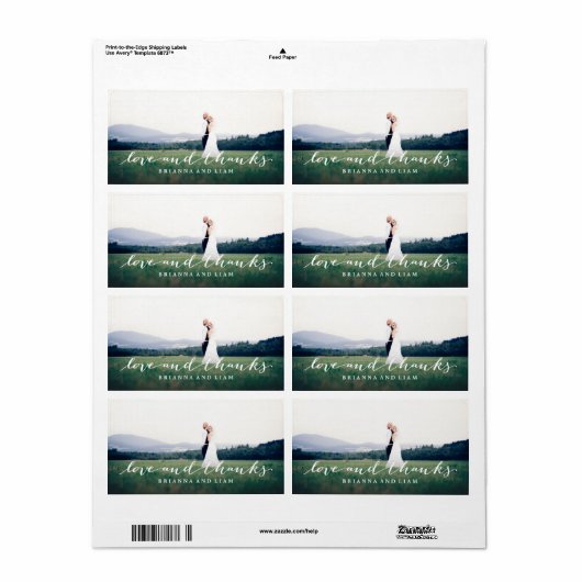 Liebe und dank einfachem Script Vollblut Foto (Vorne)