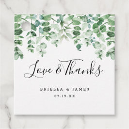 Liebe und Dank Eucalyptus vielen Dank an Sie für T Geschenkanhänger