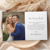 Liebe und dank Foto Collage Script Hochzeit Dankeskarte