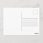 Liebe und Dank Foto Elegante Script Chic Hochzeit Postkarte (Rückseite)