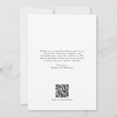 Liebe und Dank Foto Hochzeit QR-Code Danke (Rückseite)