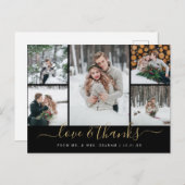 Liebe und Dank für die Hochzeitfotografie Postkarte (Vorne/Hinten)