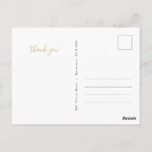 Liebe und Dank für die Hochzeitfotografie Postkarte (Rückseite)