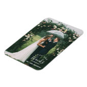 Liebe und Dank für Hochzeit danke Ihnen Foto Magnet (Linke Seite)