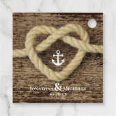 Liebe und Dank für Hochzeiten Geschenkanhänger (Rückseite)