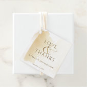 Liebe und Dank, goldgelbes Wasser Geschenkanhänger (Beispiel)