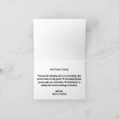 Liebe und dank handgeschriebenem Skript-Hochzeitss Dankeskarte (Innenseite)