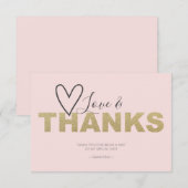 Liebe und Dank Herz Danke (Vorne/Hinten)