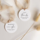 Liebe und Dank Hochzeit Geschenkanhänger