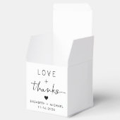 Liebe und Dank Hochzeit Geschenkschachtel (Geöffnet)