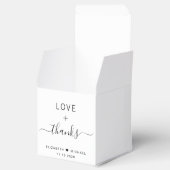 Liebe und Dank Hochzeit Geschenkschachtel (Geöffnet)