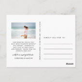 Liebe und Dank | Hochzeitsszenario Foto Vielen Dan Postkarte (Rückseite)