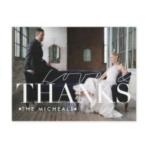 Liebe und Dank | Individuelle Name und Foto Vielen