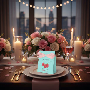 Liebe und Dank Raspberry Custom Geschenkschachtel