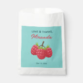 Liebe und Dank Raspberry Custom Geschenktütchen (Vorderseite)
