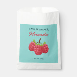 Liebe und Dank Raspberry Custom Geschenktütchen