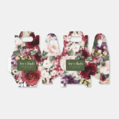 Liebe und Dank Rot Rosa Wasserfarben Geschenkschachtel (Ungefaltet)