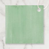 Liebe und Dank Rustikal Greenery Brautparty Geschenkanhänger (Rückseite)