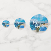 Liebe und Dank Santorini Tisch Konfetti Party (Vorderseiten)