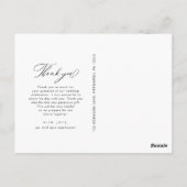 Liebe und dank Script Foto Hochzeit Postkarte (Rückseite)