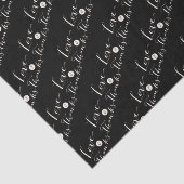 Liebe und dank Script Kalligraphie Chic Tissue Seidenpapier (Ausschnitt)