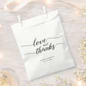 Liebe und Dank Script Wedding Custom Leckerei Tasc Geschenktütchen (Ausgeschnitten)