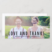 LIEBE UND DANK SCRIPT | WEDEN DANKE IHNEN FOTO (Vorne/Hinten)